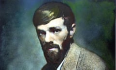 D.H. LAWRENCE (1885-1930). /nOil over a photograph by Nickolas Muray, 1920s.<br>FF9W4G D.H. LAWRENCE (1885-1930). /nOil over a photograph by Nickolas Muray, 1920s.