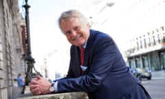 Lord Michael Dobbs photographed at the RAC club