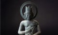The 17th century bronze Buddha statue stolen from Barakat Gallery in Los Angeles.