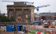 HS2 construction at Curzon Street in Birmingham