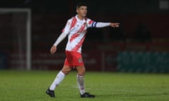 Stevenage Youth vs Charlton Athletic Youth, FA Youth Cup, Football, the Lamex Stadium, Stevenage, Hertfordshire, United Kingdom - 15 Nov 2016<br>EDITORIAL USE ONLY No use with unauthorised audio, video, data, fixture lists (outside the EU), club/league logos or “live” services. Online in-match use limited to 45 images (+15 in extra time). No use to emulate moving images. No use in betting, games or single club/league/player publications/services. Mandatory Credit: Photo by Tgsphoto/REX/Shutterstock (7439149a) Zak Guerfi of Stevenage during Stevenage Youth vs Charlton Athletic Youth, FA Youth Cup Football at the Lamex Stadium on 15th November 2016 Stevenage Youth vs Charlton Athletic Youth, FA Youth Cup, Football, the Lamex Stadium, Stevenage, Hertfordshire, United Kingdom - 15 Nov 2016