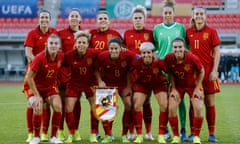 Spain team photo before playing Germany in November.