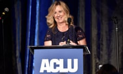 ACLU SoCal’s Annual Bill Of Rights Dinner - Show<br>BEVERLY HILLS, CALIFORNIA - NOVEMBER 17: Dr. Christine Blasey Ford speaks onstage during ACLU SoCal’s Annual Bill of Rights dinner at the Beverly Wilshire Four Seasons Hotel on November 17, 2019 in Beverly Hills, California. (Photo by Alberto E. Rodriguez/Getty Images)