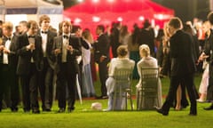 Cambridge University students at the Trinity May Ball on 13 June.