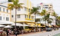 The art deco district in Miami Beach, Florida.