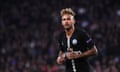 FBL-EUR-C1-PSG-NAPOLI<br>Paris Saint-Germain’s Brazilian forward Neymar runs during the UEFA Champions League Group C football match between Paris Saint-Germain and SSC Napoli at the Parc des Princes stadium, in Paris, on October 24, 2018. (Photo by Anne-Christine POUJOULAT / AFP)ANNE-CHRISTINE POUJOULAT/AFP/Getty Images