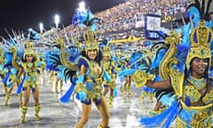 The Vila Isabel samba school at the 2020 Rio carnival.