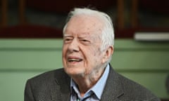 Jimmy Carter<br>FILE - In this Nov. 3, 2019, file photo, former President Jimmy Carter teaches Sunday school at Maranatha Baptist Church in Plains, Ga. Carter, the oldest former U.S. chief executive ever, will quietly mark his 97th birthday at home in southwest Georgia on Friday, Oct. 1, 2021, an aide said. (AP Photo/John Amis, File)