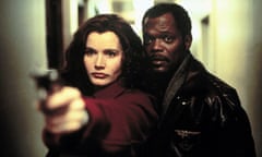 Geena Davis and Samuel L Jackson in The Long Kiss Goodnight