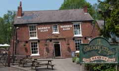 The Crooked House pub in Himley, pictured before the fire.