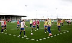 England players during training at St George’s Park