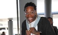 FILE: Wiz Khalifa Arrested At LAX For Riding Hoverboard<br>File: Rapper Wiz Khalifa was arrested at Los Angeles International Airport for riding his hoverboard on Saturday, August 22. LOS ANGELES, CA - AUGUST 18: Wiz Khalifa is seen at LAX. on August 18, 2015 in Los Angeles, California.  (Photo by GVK/Bauer-Griffin/GC Images)