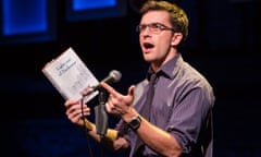 Jonathan Bailey as Jamie in The Last Five Years at St James Theatre, London.