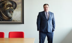 Observer New Review<br>20/03/17 Arron Banks in the boardroom at his office in Bristol. Lysander House for the Observer New Review by Suki Dhanda