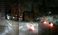 Confrontations between Egyptian security forces and protesters in al-Arbaeen Square in the centre Suez, on 22 September. 