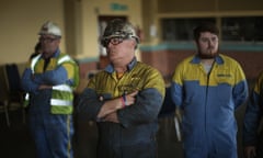 Tata Steel workers at Port Talbot, Wales.