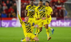 Ben Wiles celebrates after scoring for Rotherham at Sheffield United