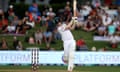 England’s Harry Brook hits out during his 89 on the first day of the first Test match against New Zealand