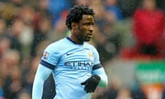 Wilfred Bony has yet to score for Manchester City after making three appearances for the club from the bench.