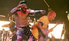 Red Hot Chili Peppers perform at the Grammy awards in 2019