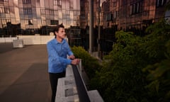 Mark Skrzypek on the roof his apartment complex in Melbourne’s South Yarra