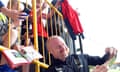 Sean Dyche poses for a pre-season selfie at the Showgrounds, where Everton played Sligo Rovers.