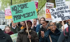 Demonstrators, pictured in 2018, marching from Parliament Square to the Home Office in central London in solidarity with the Windrush generation.