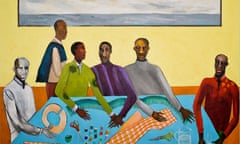 One off the most crucial artists of our time … Six Tailors by Lubaina Himid (2019).