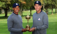 Tiger Woods and Davis Love III