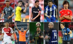 Joshua Kimmich, Christian Pulisic, Jesus Navas, Soares, João Félix, Carlos Vinícius, Robinho, Bruno Monteiro, Radja Nainggolan and Marten de Roon.