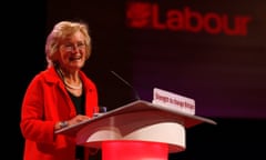 Glynis Kinnock addresses the annual Labour Party conference in Bournemouth<br>Britain's Glenys Kinnock, wife of former Ladour Party leader Neil Kinnock, addresses the annual Labour Party conference in Bournemouth, southern England September 25, 2007. REUTERS/Dylan Martinez (BRITAIN)