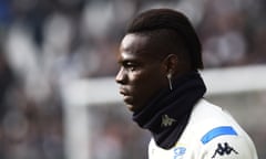 Serie A - Juventus v Brescia<br>Soccer Football - Serie A - Juventus v Brescia - Allianz Stadium, Turin, Italy - February 16, 2020 Brescia’s Mario Balotelli during the warm up before the match REUTERS/Massimo Pinca