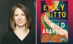 Portrait of Australian author Emily Bitto and the cover of her new book Wild Abandon