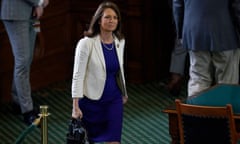 Angela Paxton at the state capitol in Austin, Texas, on 29 May. 