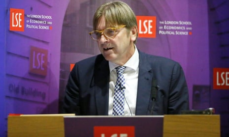 Guy Verhofstadt pokes fun at Theresa May over Brexit speech – video