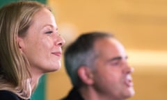 Sian Berry and Jonathan Berry give their co-leader’s speech at the Green party conference in Bristol.