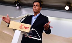 PSOE leader Pedro Sanchez