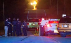 Officer involved shooting<br>Police work the scene of a shooting late Friday, Sept. 16, 2016 in Tulsa, Okla. A Tulsa police officer shot and killed a black man who ignored repeated requests to put up his hands before reaching into an SUV that was stalled in the middle of a street, the police department said. Terrence Crutcher, 40, died at the hospital where he was taken after he was shot by the officer at around 8 p.m. Friday, police said in a news release. (Joey Johnson/Tulsa World via AP)