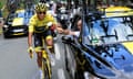 Egan Bernal toasts his Tour de France victory with Sir Dave Brailsford on the race’s final stage into Paris.