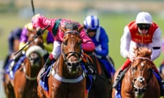 Cieren Fallon (front left) rides Oxted to win July Cup at Newmarket