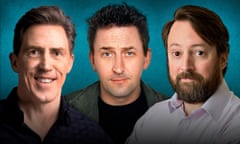 Rob Brydon, Lee Mack and David Mitchell of Mack Brydon &amp; Mitchell.