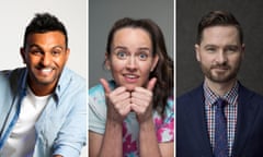 Nazeem Hussain, Zoë Coombs Marr and Charlie Pickering
