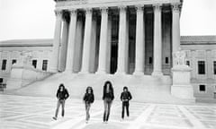 ‘Everything with the Ramones is ironic’ … the four leather-clad punks do Washington.