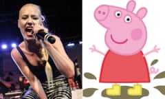 ‘You swine!’ ... Iggy Azalea and Peppa Pig.