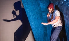 Arinzé Kene in Misty, by Arinzé Kene @ Bush Theatre. Directed by Omar Elerian.
(Opening 21-03-18)
©Tristram Kenton 03-18
(3 Raveley Street, LONDON NW5 2HX TEL 0207 267 5550  Mob 07973 617 355)email: tristram@tristramkenton.com