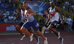 Muller British Athletics Championships - Day 2<br>BIRMINGHAM, ENGLAND - AUGUST 25: Adam Gemili of Great Britain wins the Mens 200m Final during Day Two of the Muller British Athletics Championships at the Alexander Stadium on August 25, 2019 in Birmingham, England. (Photo by Steve Bardens/Getty Images)