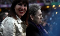 Victoria Mary Clarke with Shane MacGowan at Croke Park, Dublin