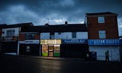 BLACKBURN, 26 July 2017 - Eastern Spice curry, kebab and pizza takeaway restaurant in Blackburn, Lancashire, which has the highest number takeaways per person in the country. Christopher Thomond for The Guardian.