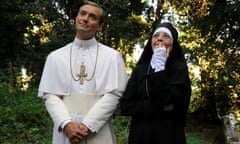 Jude Law and Diane Keaton in The Young Pope.