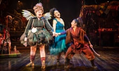 Hope Kenna (Tink), Amber James (Wendy) and Ami Okumura Jones (Tiger Lily) in Wendy & Peter Pan.